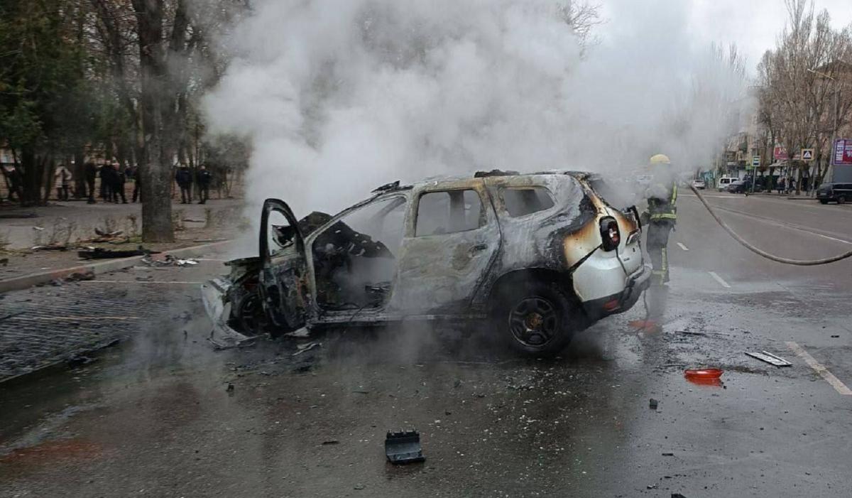 Autobombe! Russische Agenten im besetzten Melitopol in die Luft gesprengt!